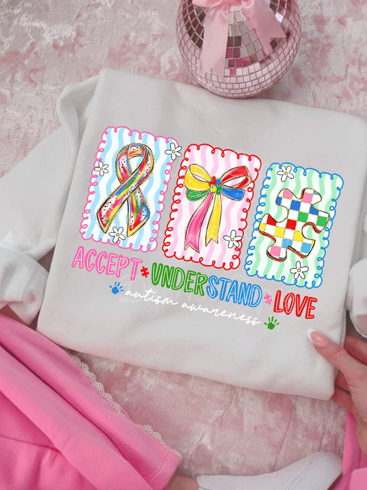 Accept Understand Love DTF Graphics