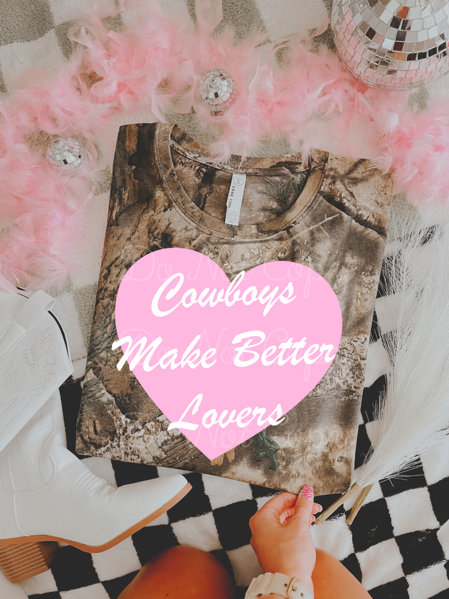 Cowboys Make Better Lovers DTF Graphics