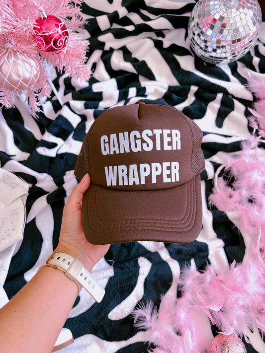 Gangster Wrapper DTF Brown Hat (TAT 15 BIZ DAYS)