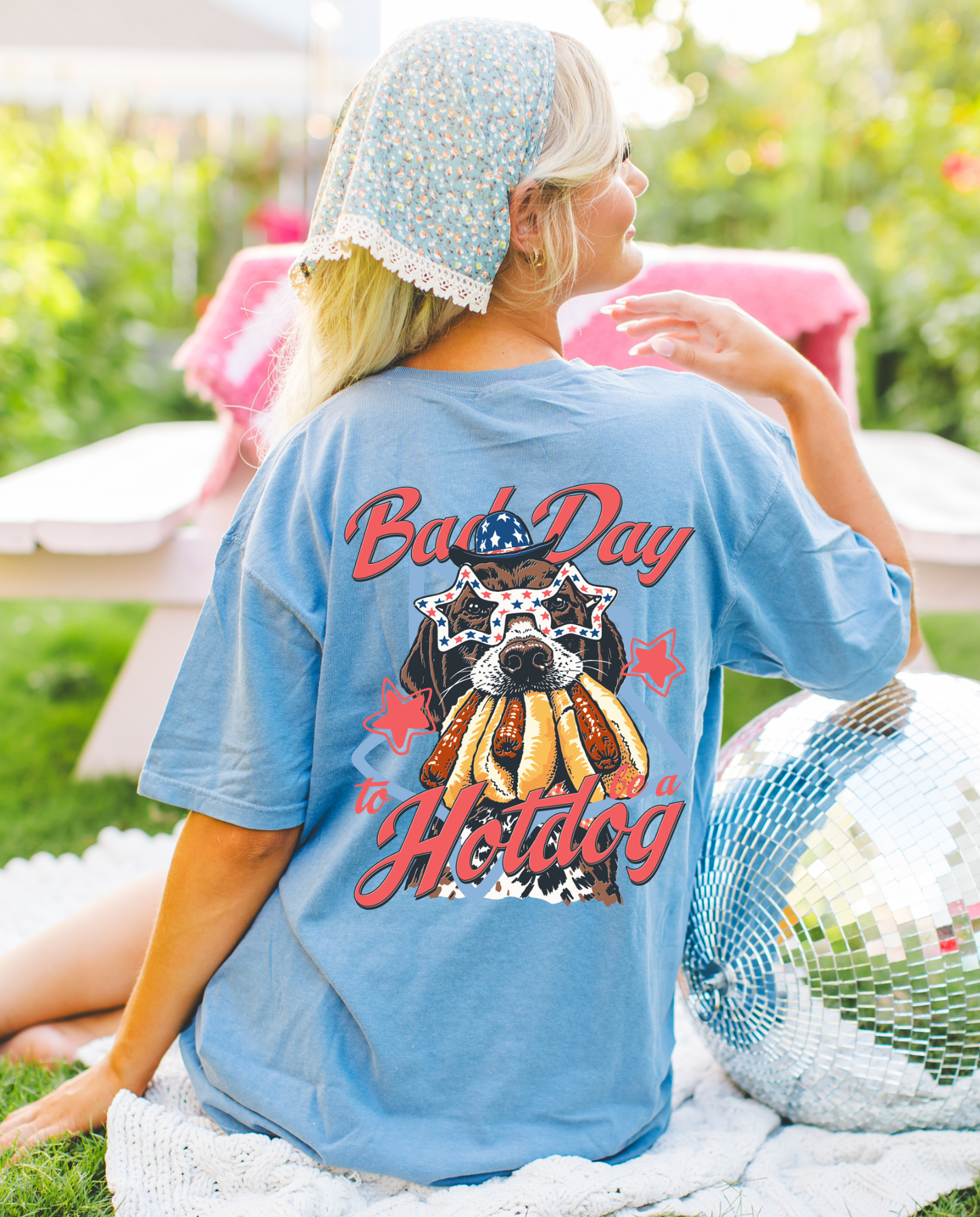 Bad Day To Be A Hot Dog (on back) DTF Graphics