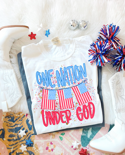 One Nation Under God DTF Graphics