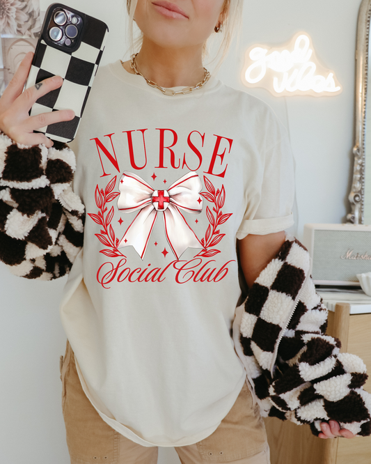 Nurse Social Club DTF Graphics