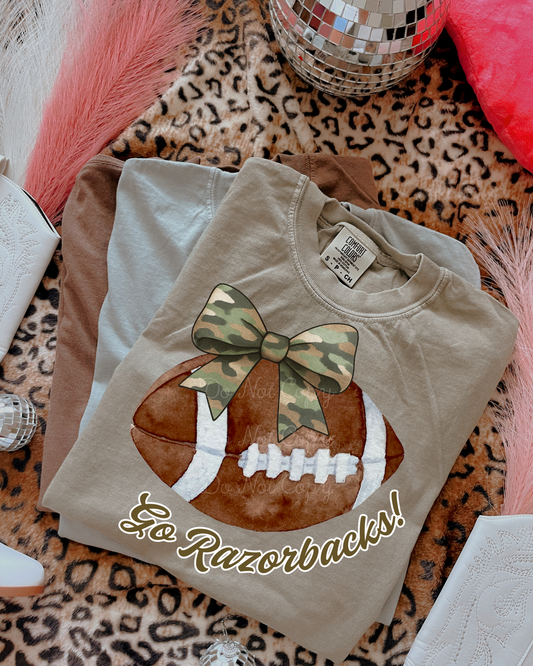 Camo Go Razorbacks Football PNG