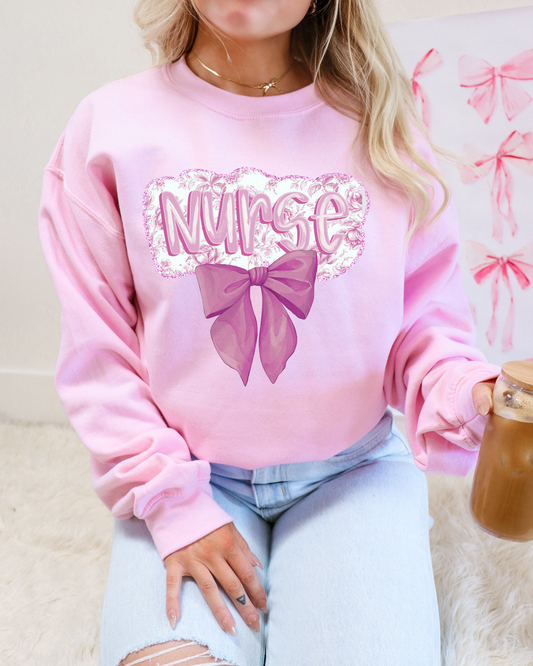 Pink Nurse Coquette DTF Graphics