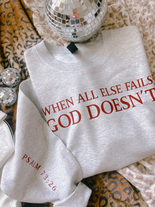 When All Else Fails God Doesn’t DTF Graphics