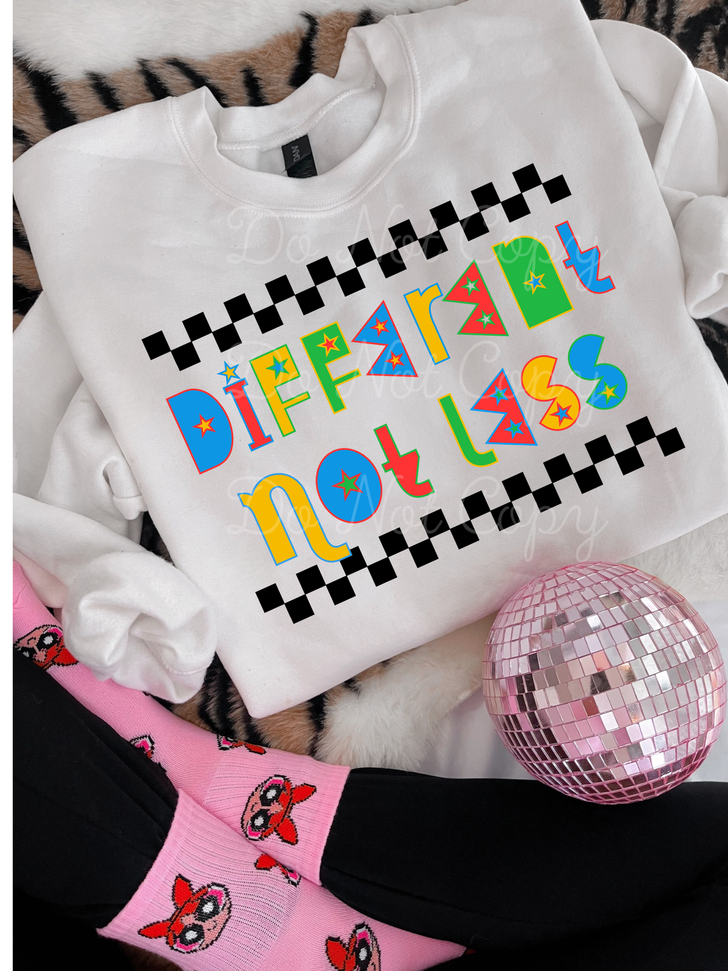 Different Not Less DTF Graphics