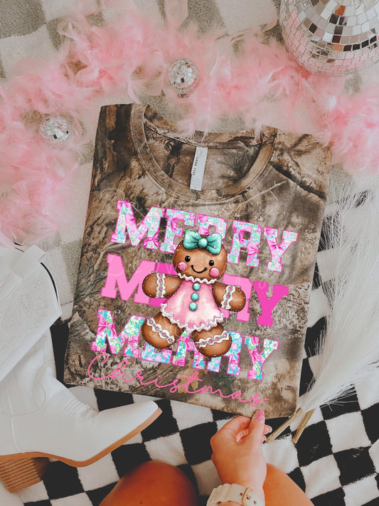 Merry Gingerbread Man DTF Graphics