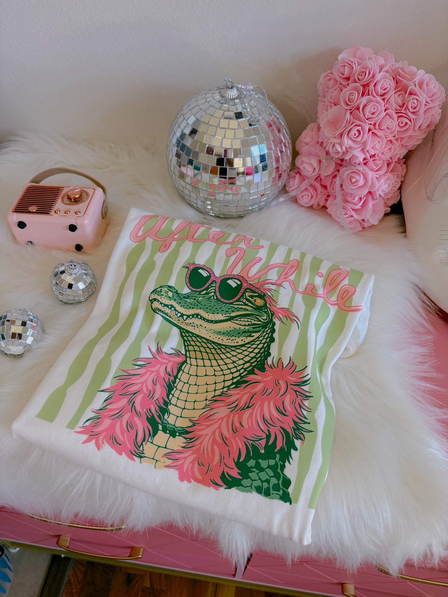 After While Crocodile (on back) DTF Graphics