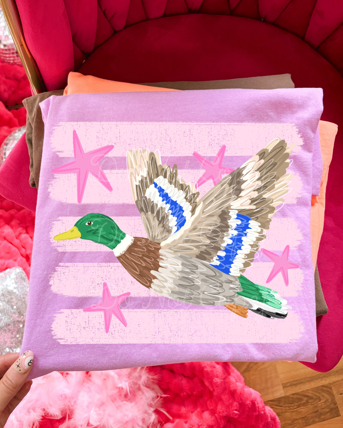 Preppy Duck DTF Graphics