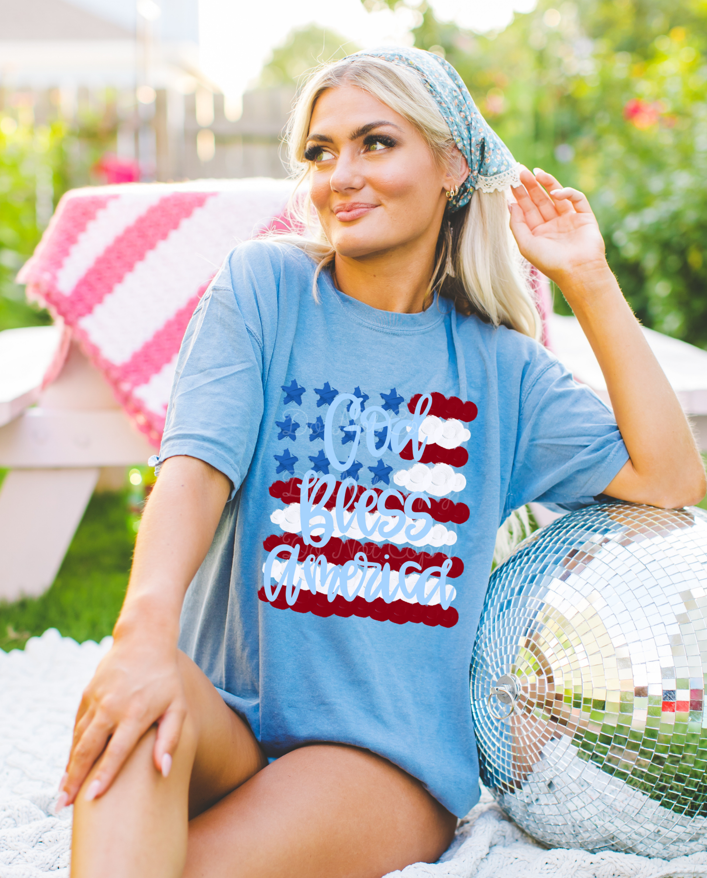 God Bless America DTF Graphics