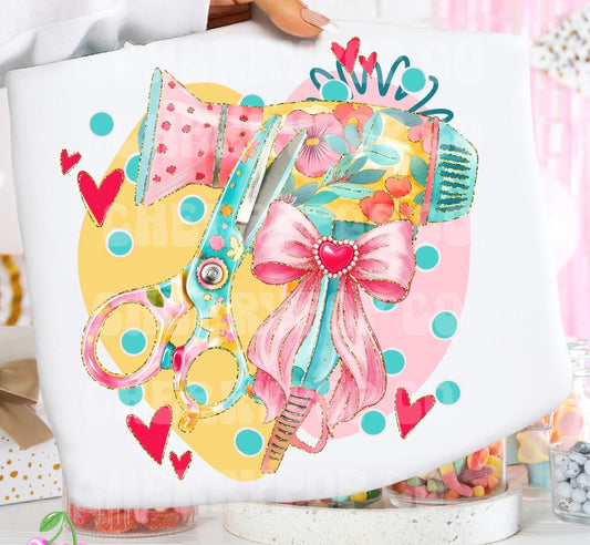 Hair Stylist DTF Graphics