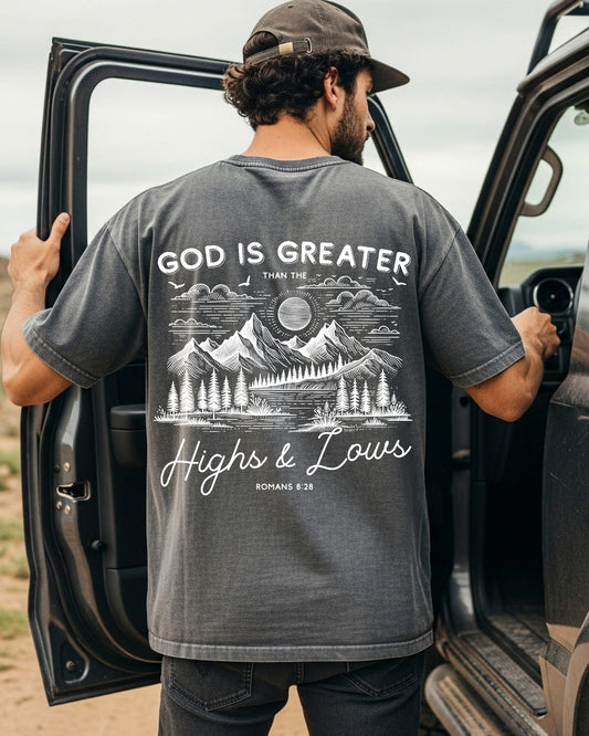 God Is Greater (on back) DTF Graphics