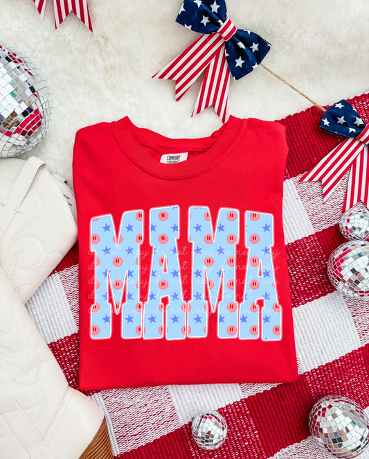 Patriotic Mama DTF Graphics