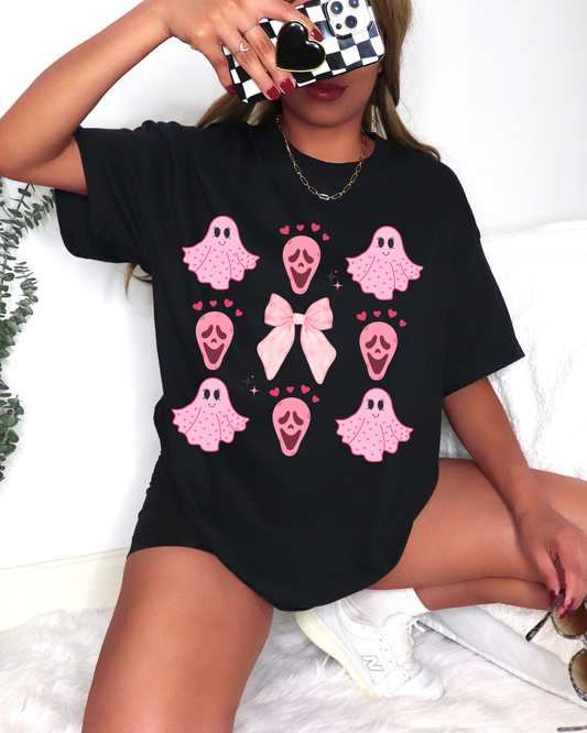 Pink Ghost Coquette PNG