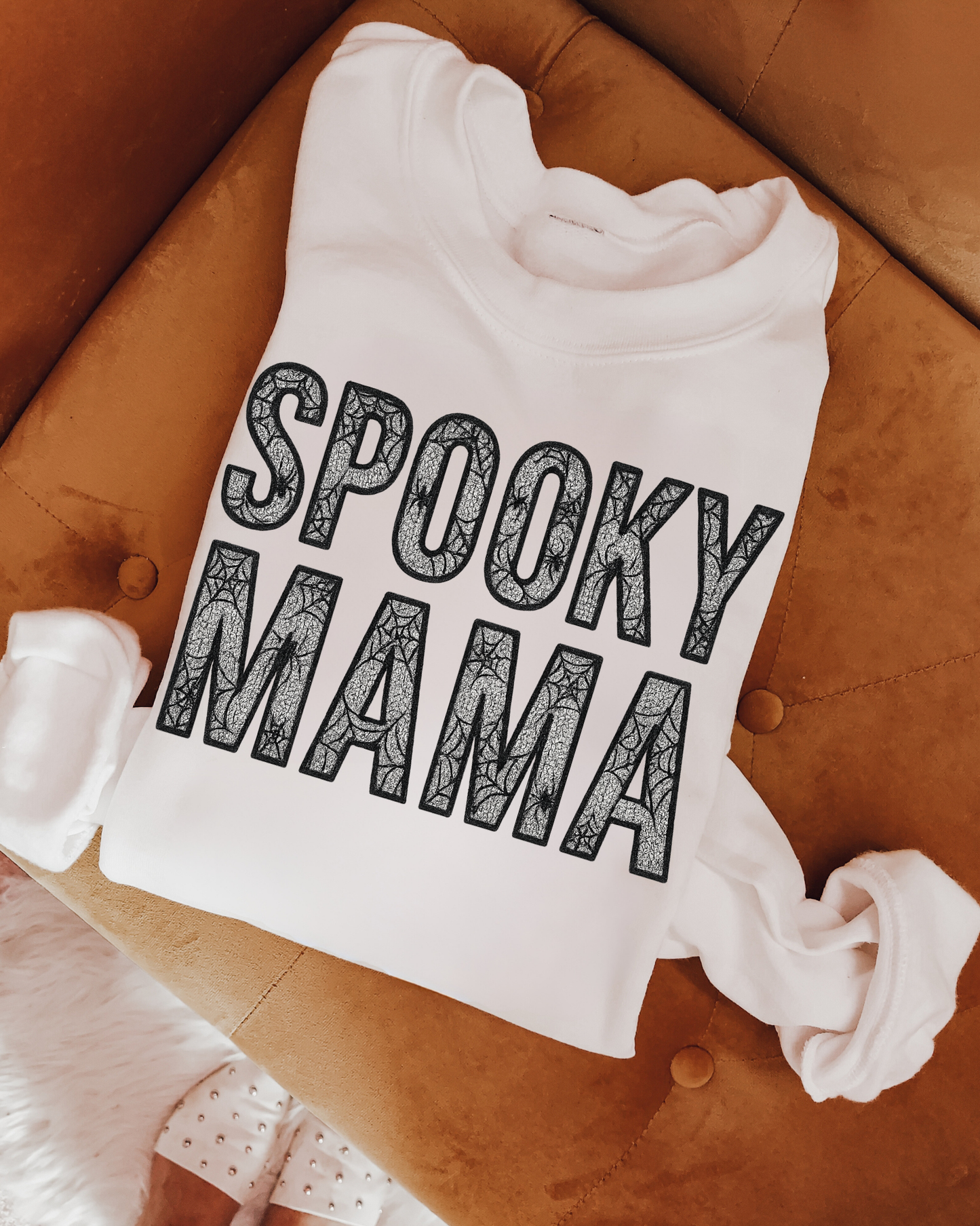 Spooky Mama Spider Web PNG
