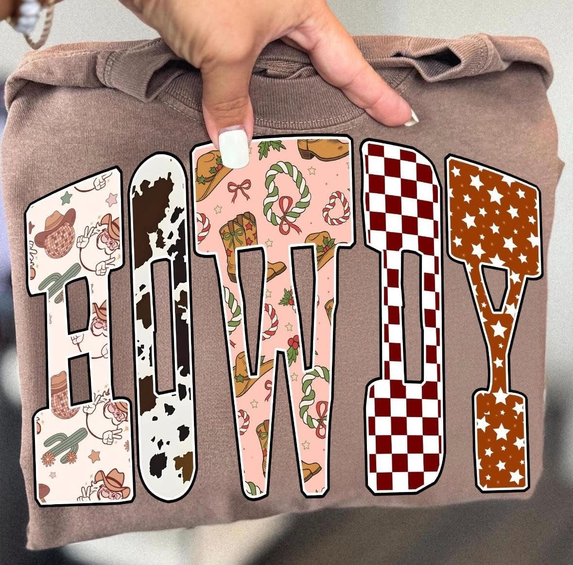Howdy Christmas DTF Graphics