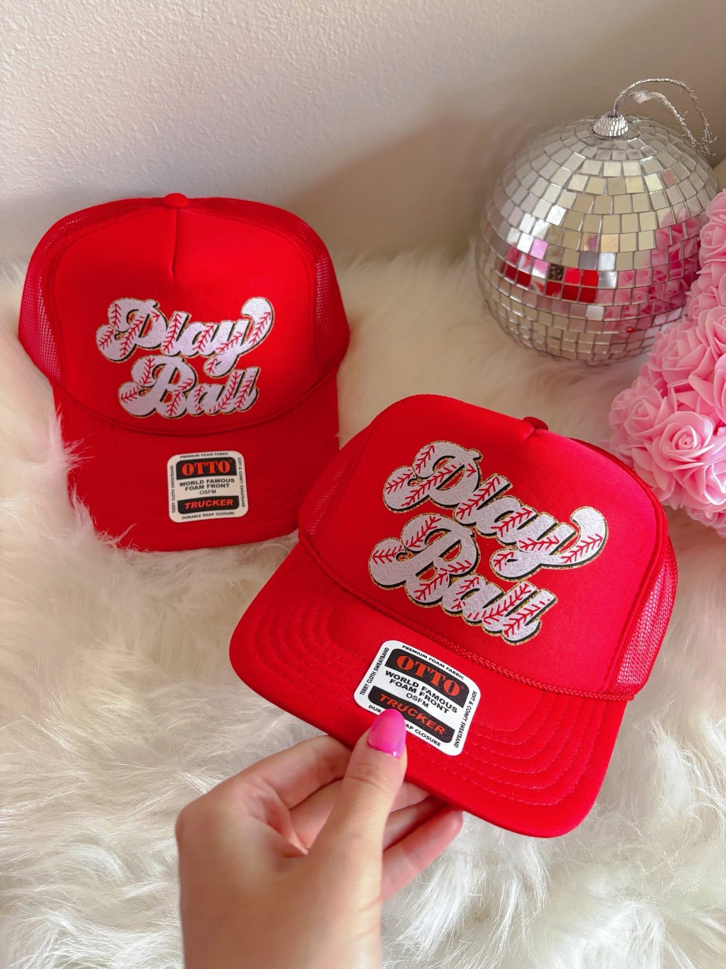 Play Ball DTF Red Hat (TAT 15 BIZ DAYS)