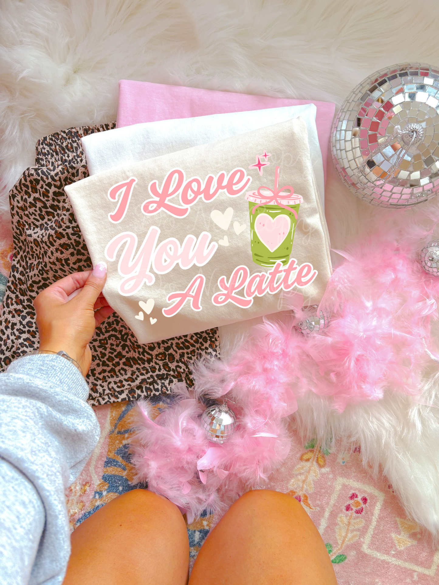 I Love You A Latte DTF Graphics
