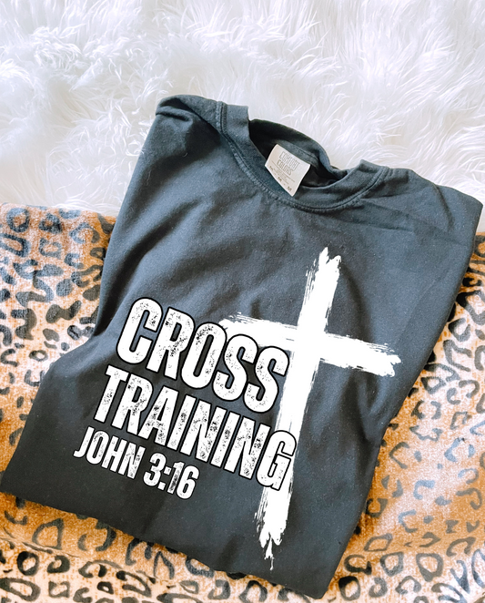 Cross Training John 3:16 *White* PNG