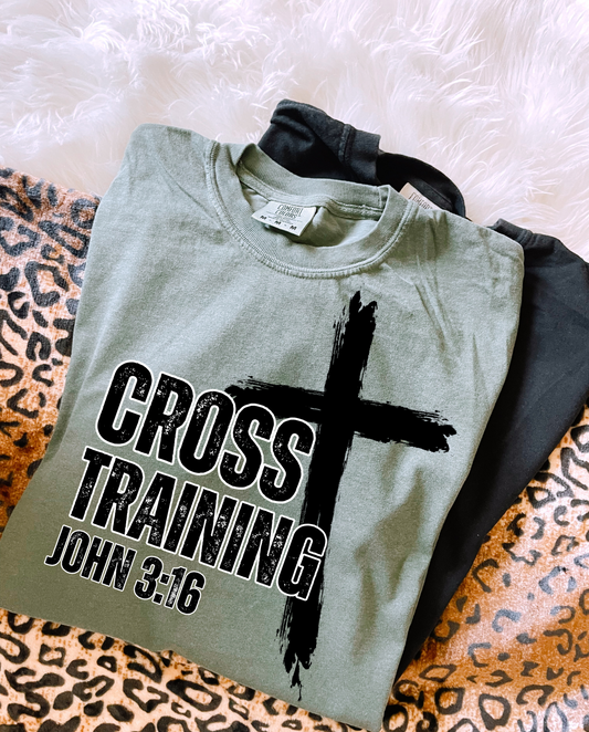 Cross Training John 3:16 *Black* PNG