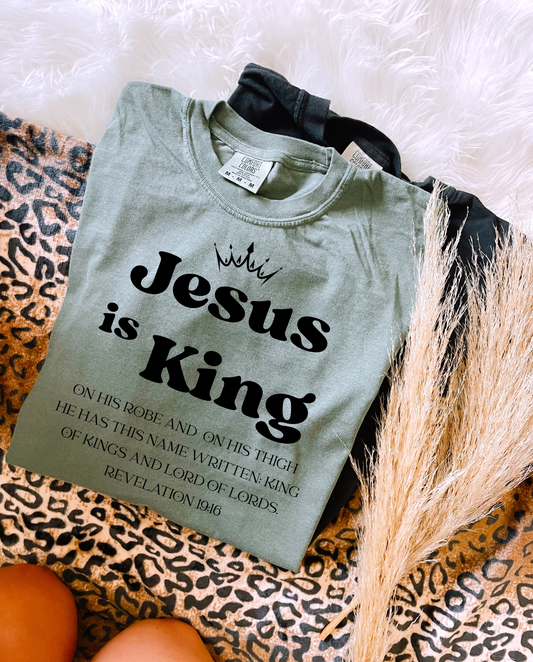 Jesus Is King Revelation 19:16 *Black* PNG