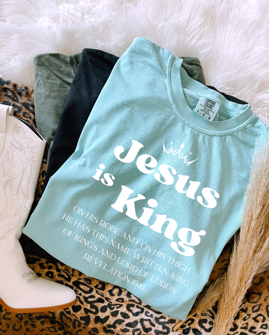 Jesus Is King Revelation 19:16 *White* PNG