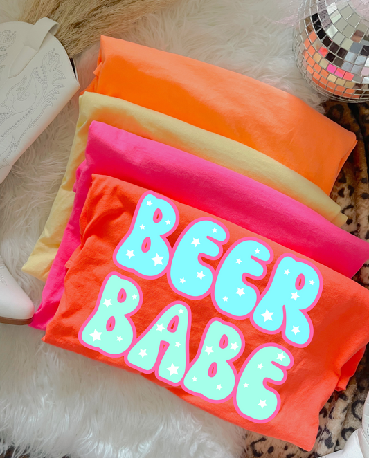 Beer Babe DTF Graphics