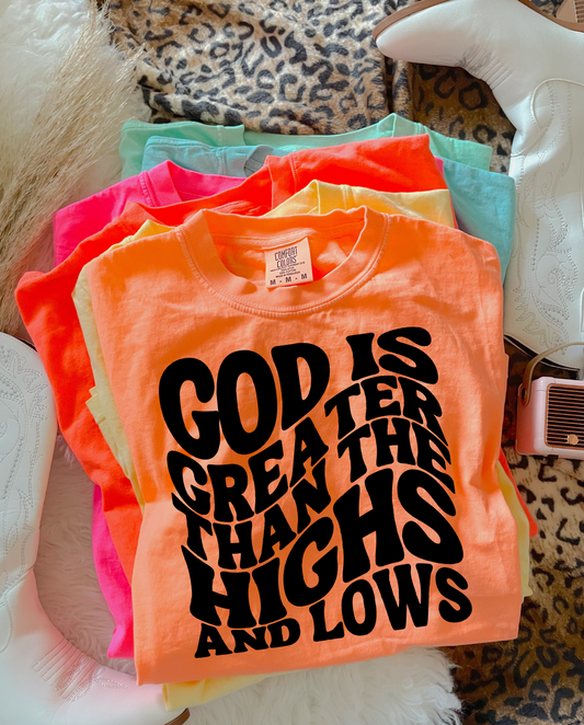 God Is Greater Than The Highs & Lows PNG
