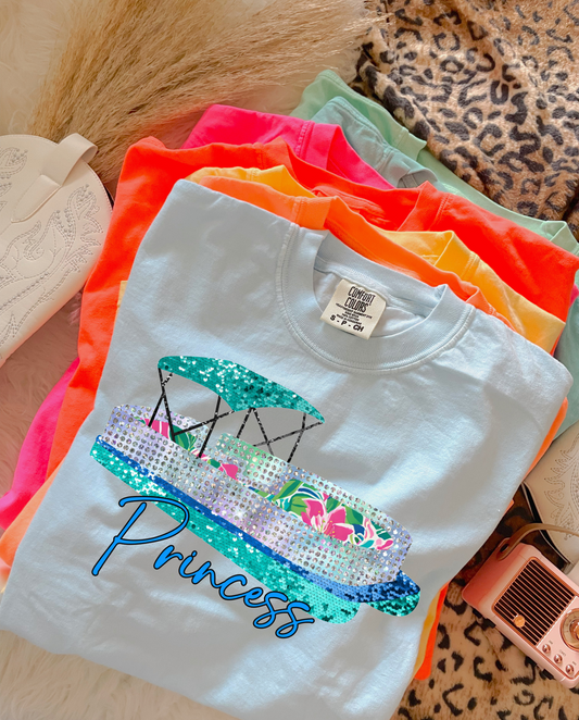 Pontoon Princess DTF Graphics
