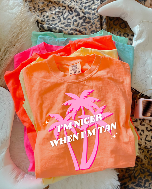 I’m Nicer When I’m Tan DTF Graphics