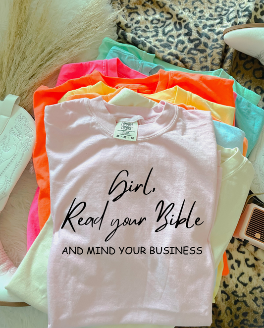 Girl, Read Your Bible & Mind Your Business PNG