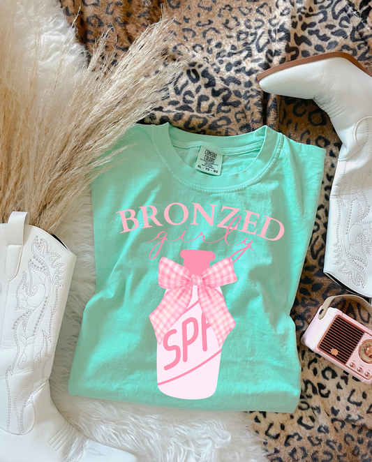 Bronzed Girly DTF Graphics