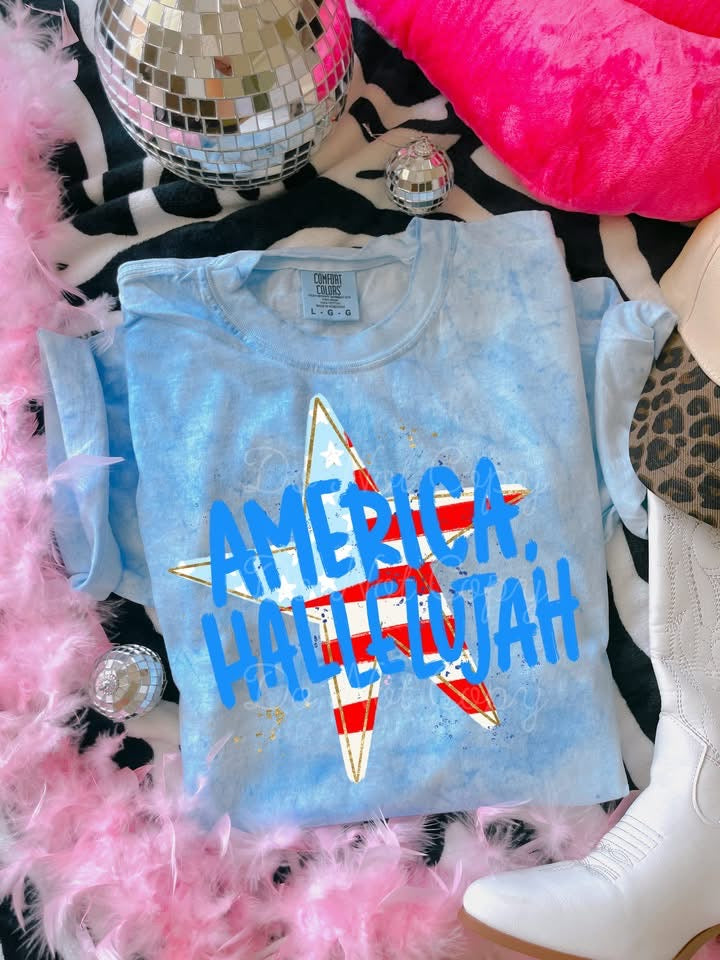 America, Hallelujah Color Blast DTF Graphics