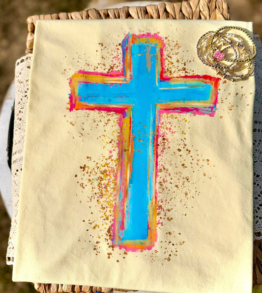 Splatter Cross DTF Graphics