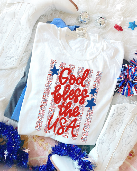 God Bless The USA DTF Graphics