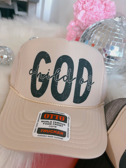 Child Of God DTF Tan Hat