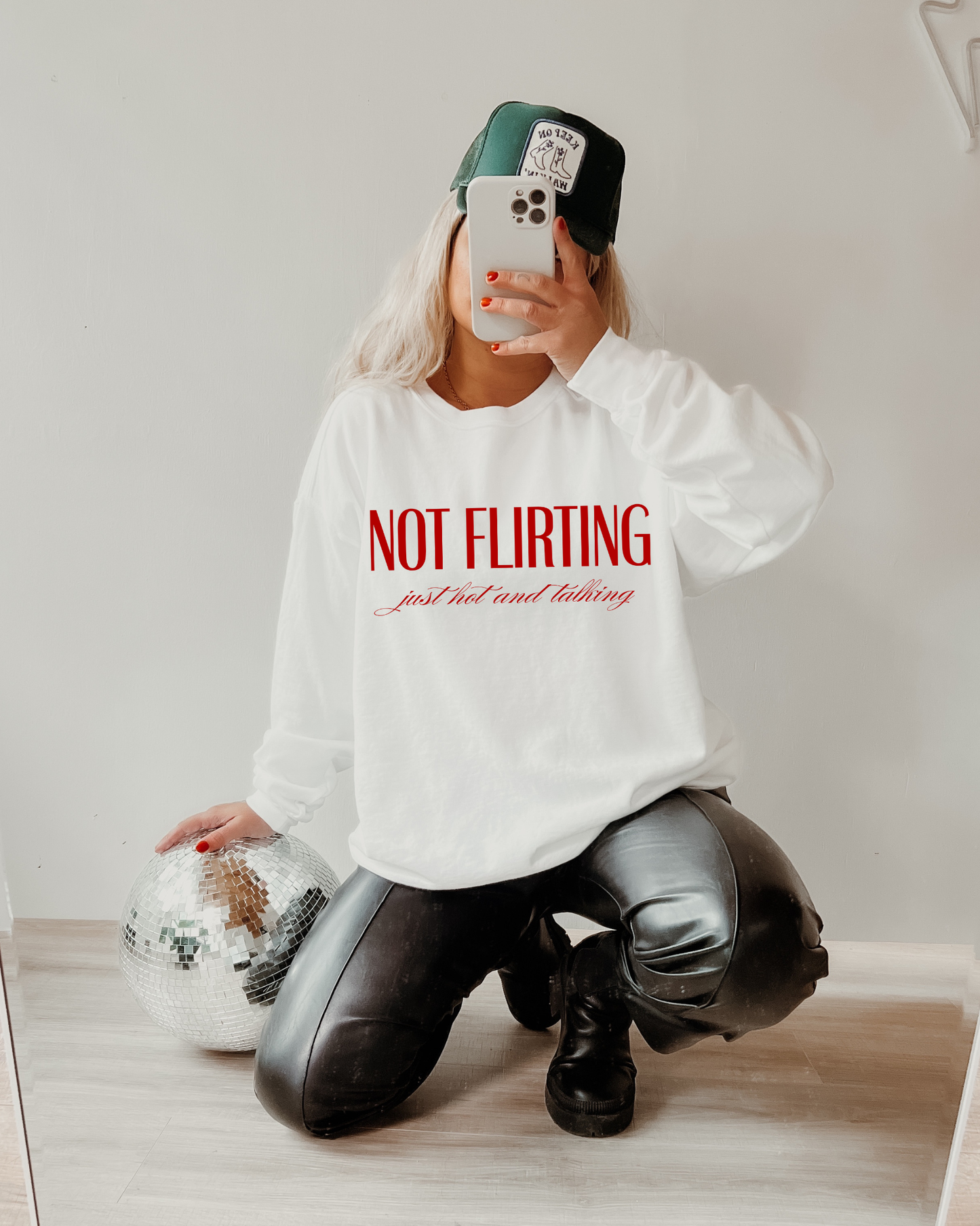 Not Flirting Just Hot & Talking DTF Graphics