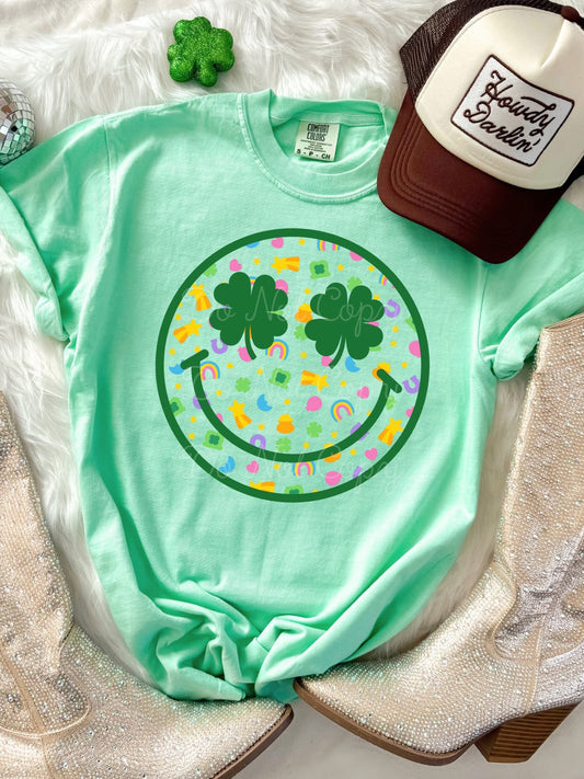 St. Patrick’s Day Smiley DTF Graphics
