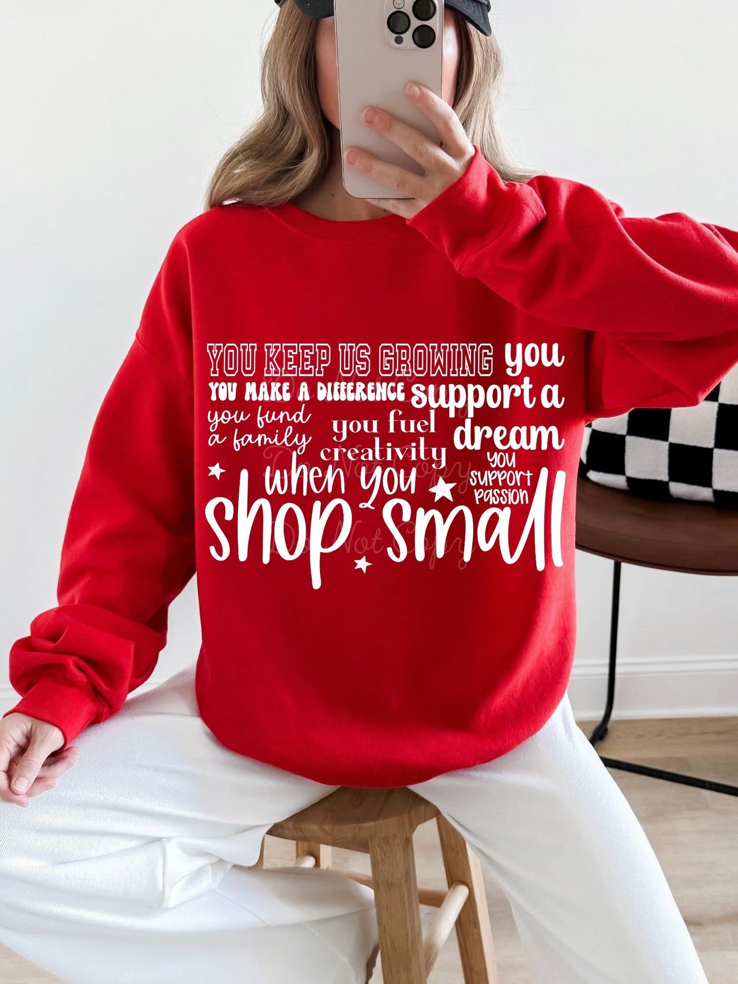 You Keep Us Growing Shop Small DTF Graphics