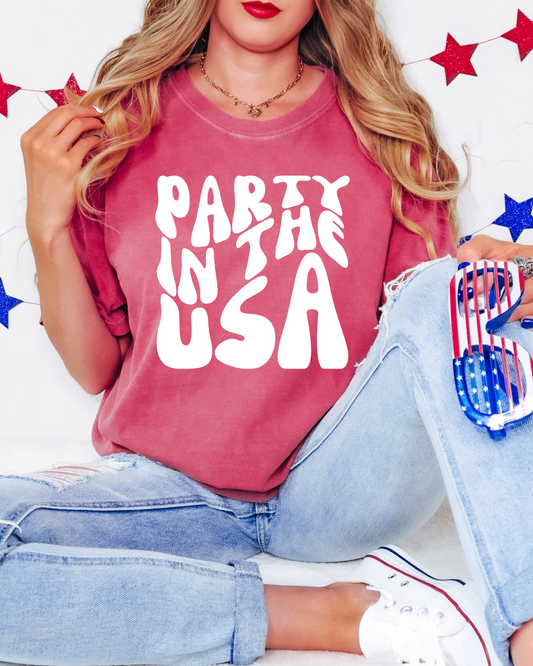 Party In The USA Patriotic DTF Graphics