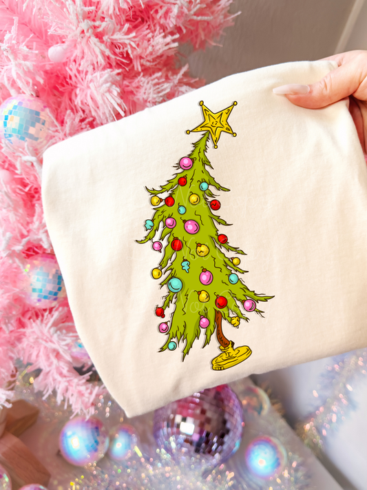 Leaning Tree DTF Graphics