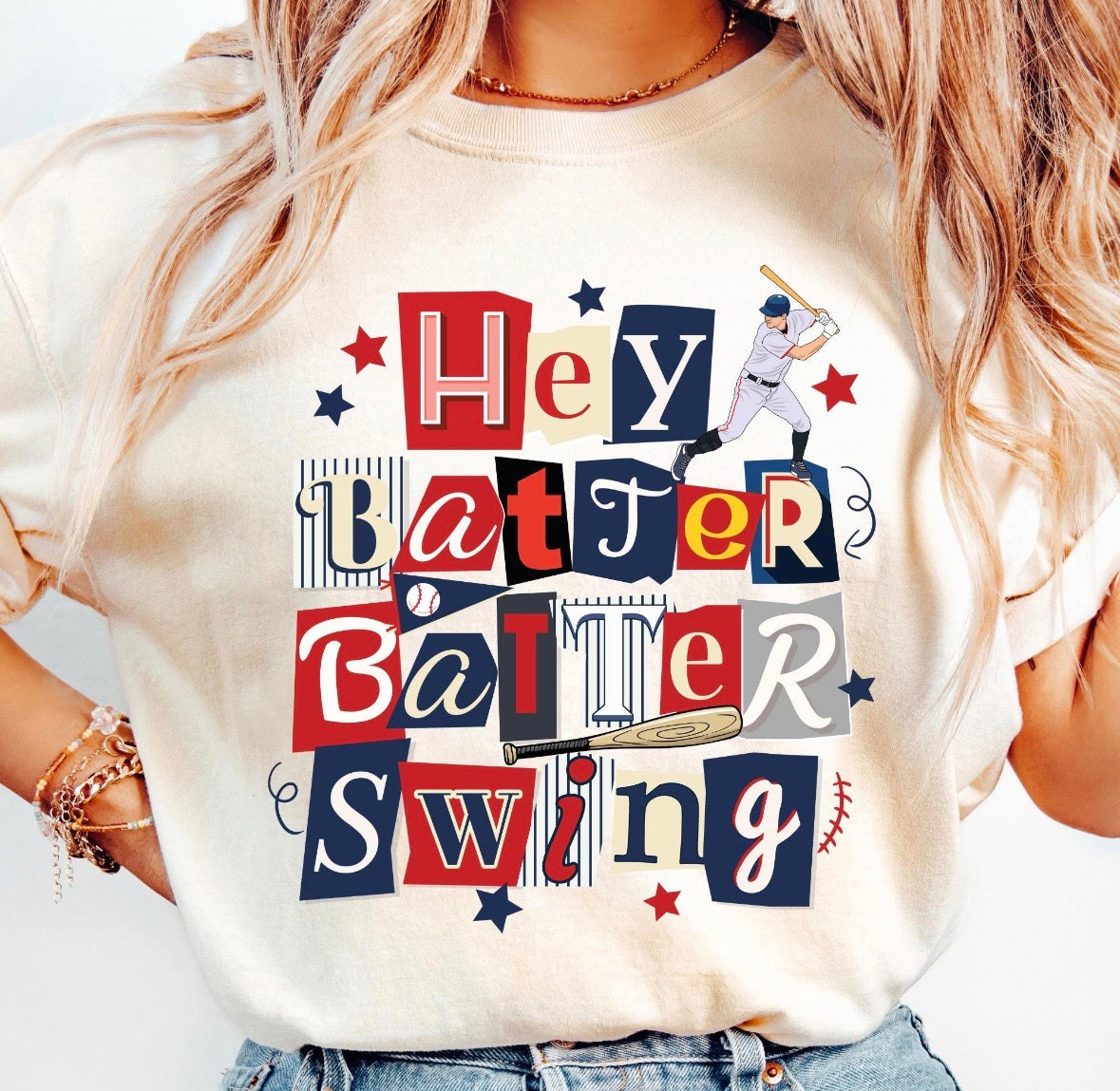 Hey Batter Batter Swing DTF Graphics
