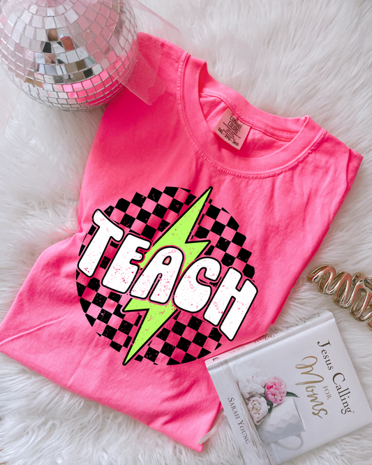 Teach Lightening Bolt DTF Graphics
