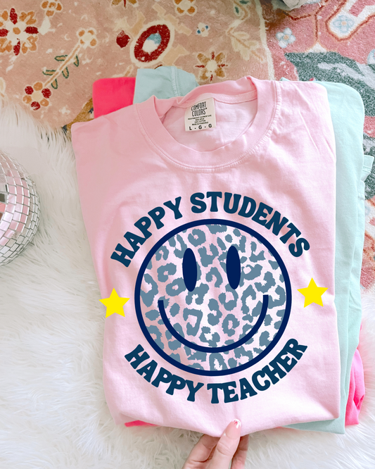 Happy Students Happy Teacher DTF Graphics
