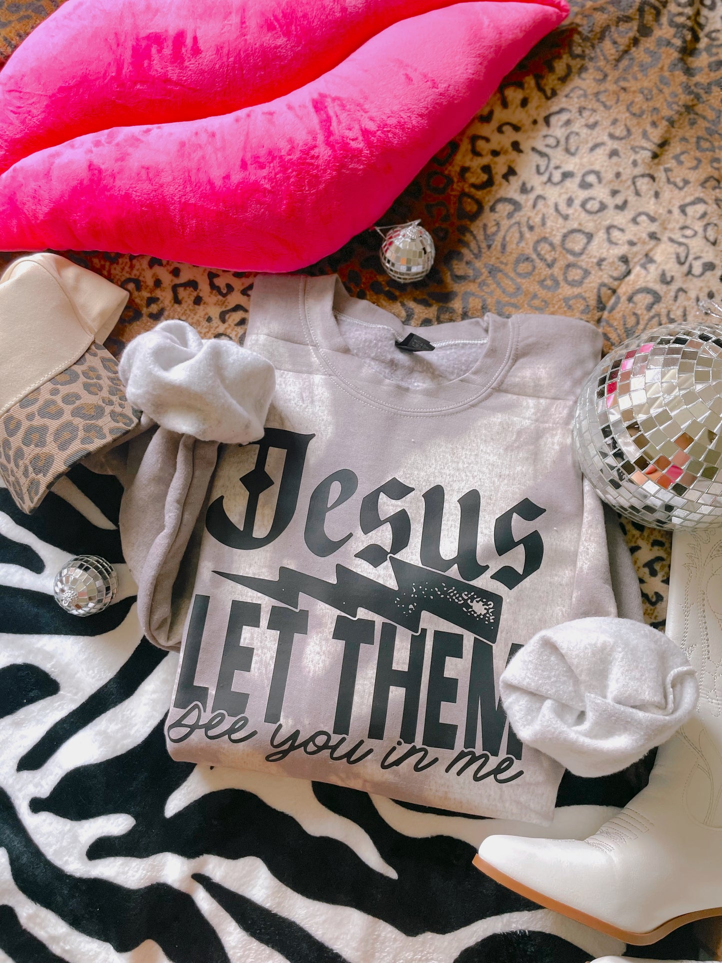 Jesus Let Them Charcoal Gildan Tie Dye DTF Graphics
