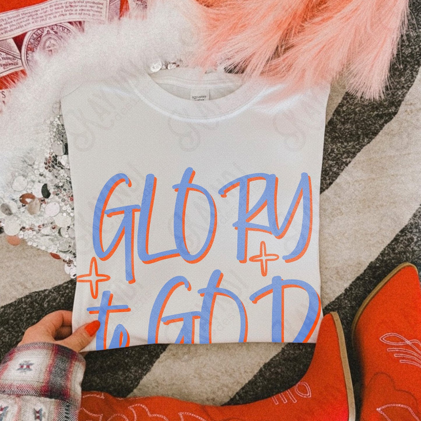 Glory To God DTF Graphics