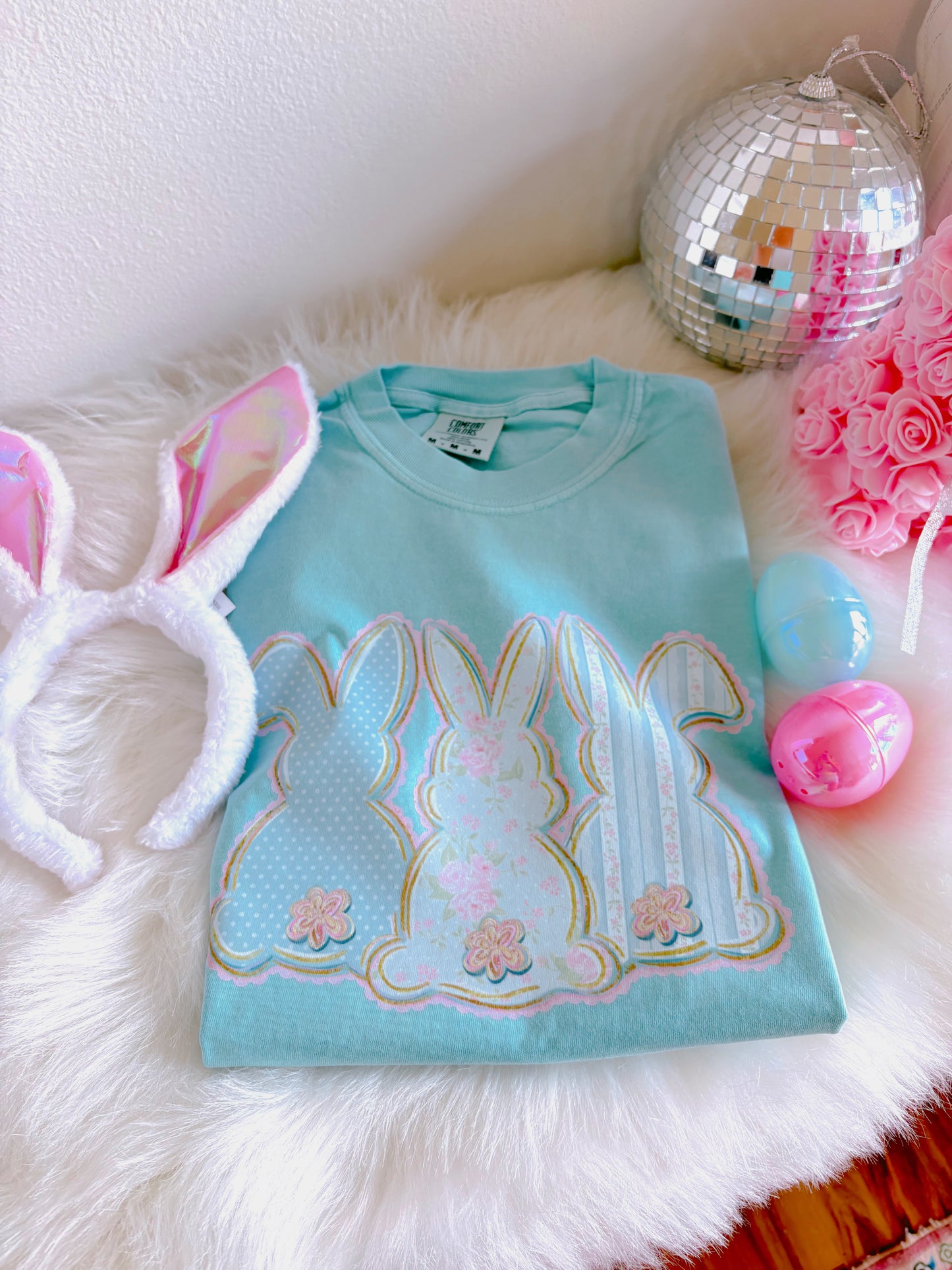 Easter Bunny Trio DTF Graphics