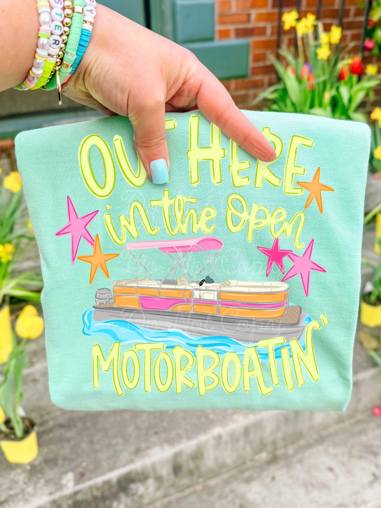 Out Here In The Open Moteorboatin' DTF Graphics