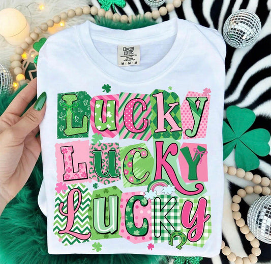 Lucky Lucky Lucky DTF Graphics