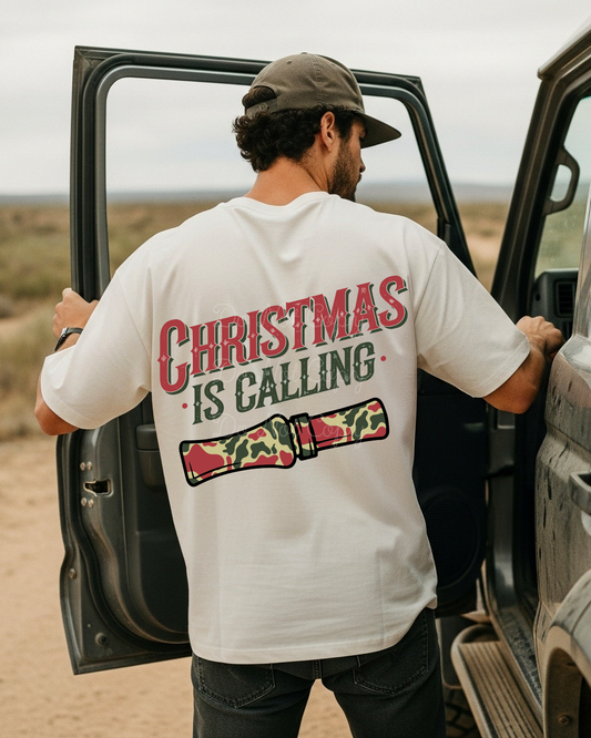Christmas Is Calling (on back) DTF Graphics